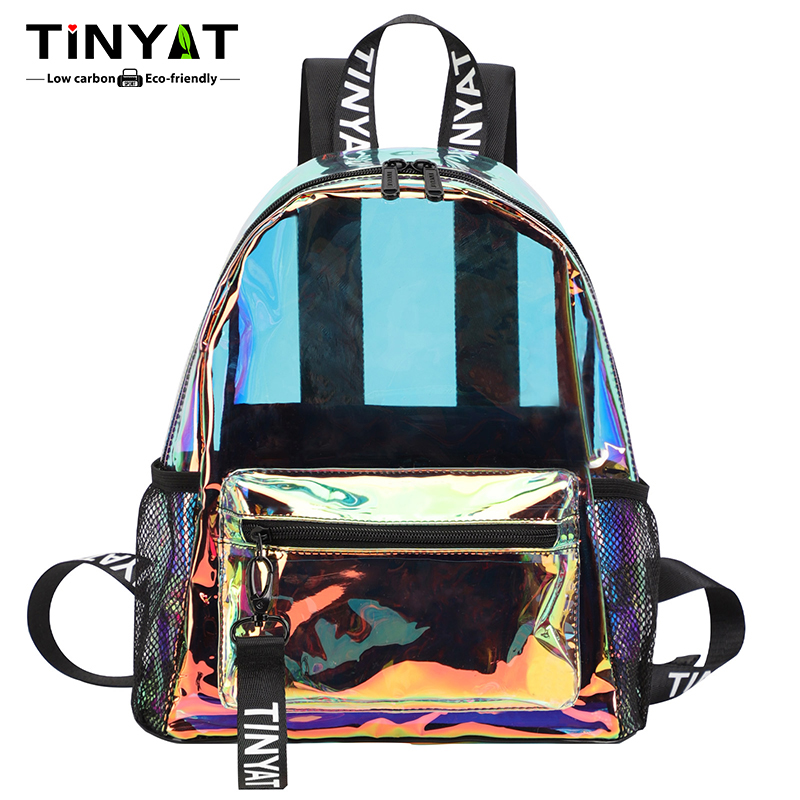 여성용 TINYAT PVC 투명 백팩, 스타일리시한 음 - Hydration Pack Backpack 리뷰 및 가격