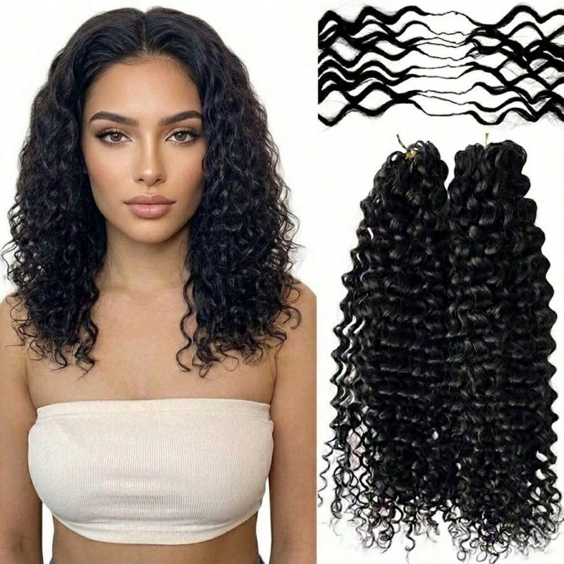 워터 웨이브 합성 깃털 크로셰 16인치 50가닥 인비저 - Travel Hair Accessories 리뷰 및 가격