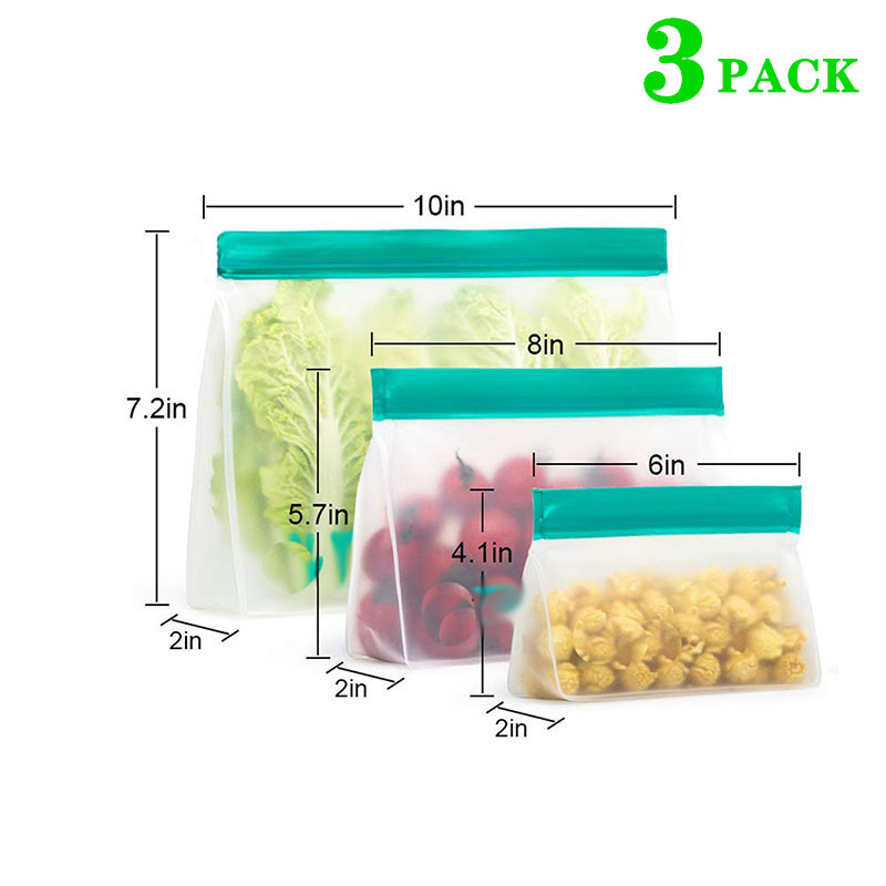 재사용 가능한 식품 보관 가방 업그레이드 누출 방지 상 - Reusable Zip Bag 리뷰 및 가격