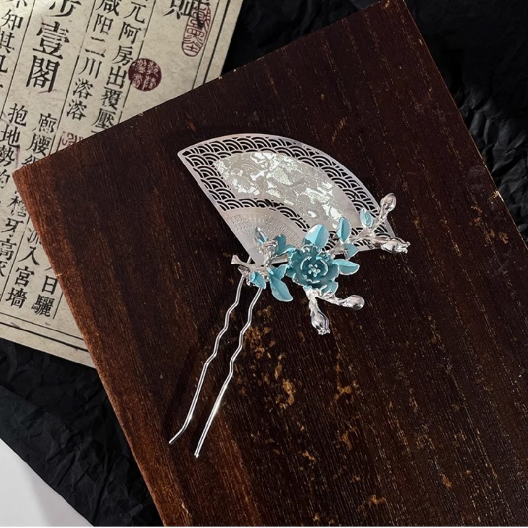 새로운 중국식 부채 모양 머리핀, 정교하고 가벼운 럭셔 - Travel Hair Accessories 리뷰 및 가격