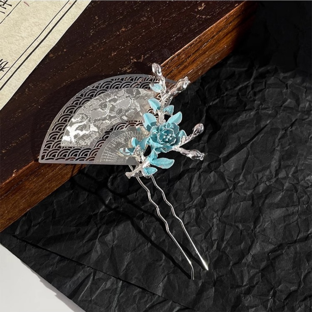 새로운 중국식 부채 모양 머리핀, 정교하고 가벼운 럭셔 - Travel Hair Accessories 리뷰 및 가격