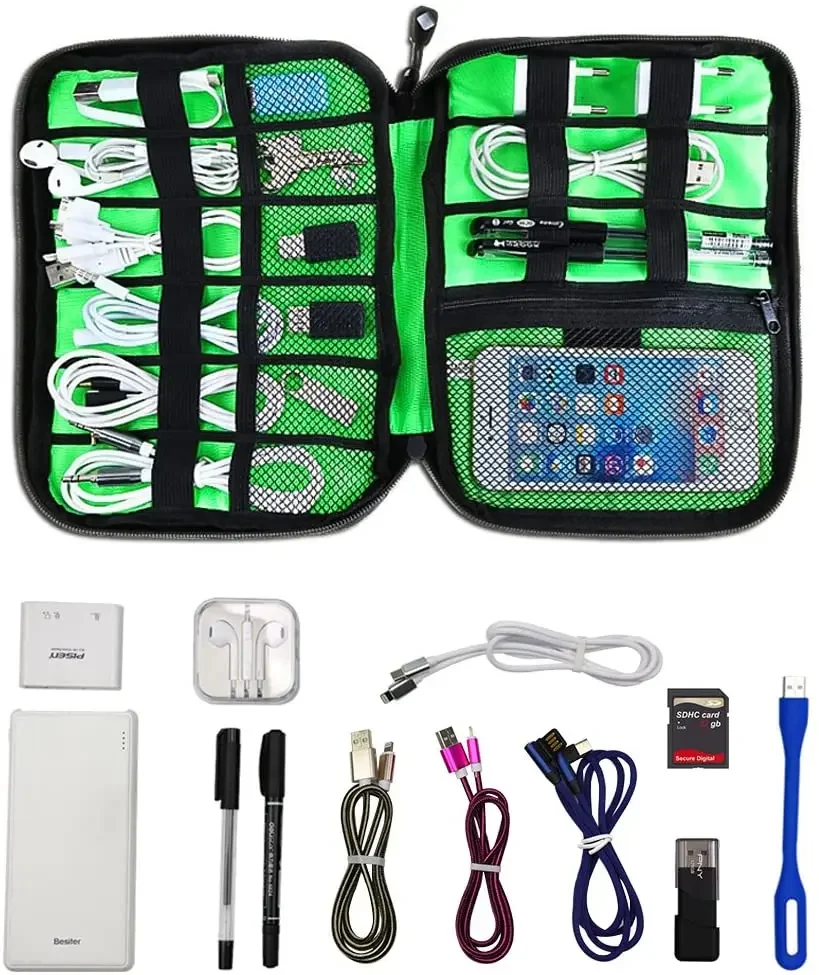 케이블 정리 보관 가방 시스템 키트 케이스 USB 데이 - Travel Accessories Kit 리뷰 및 가격