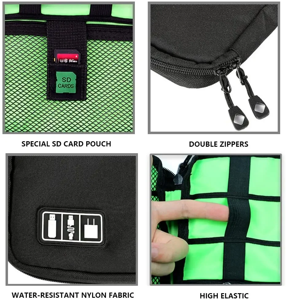 케이블 정리 보관 가방 시스템 키트 케이스 USB 데이 - Travel Accessories Kit 리뷰 및 가격