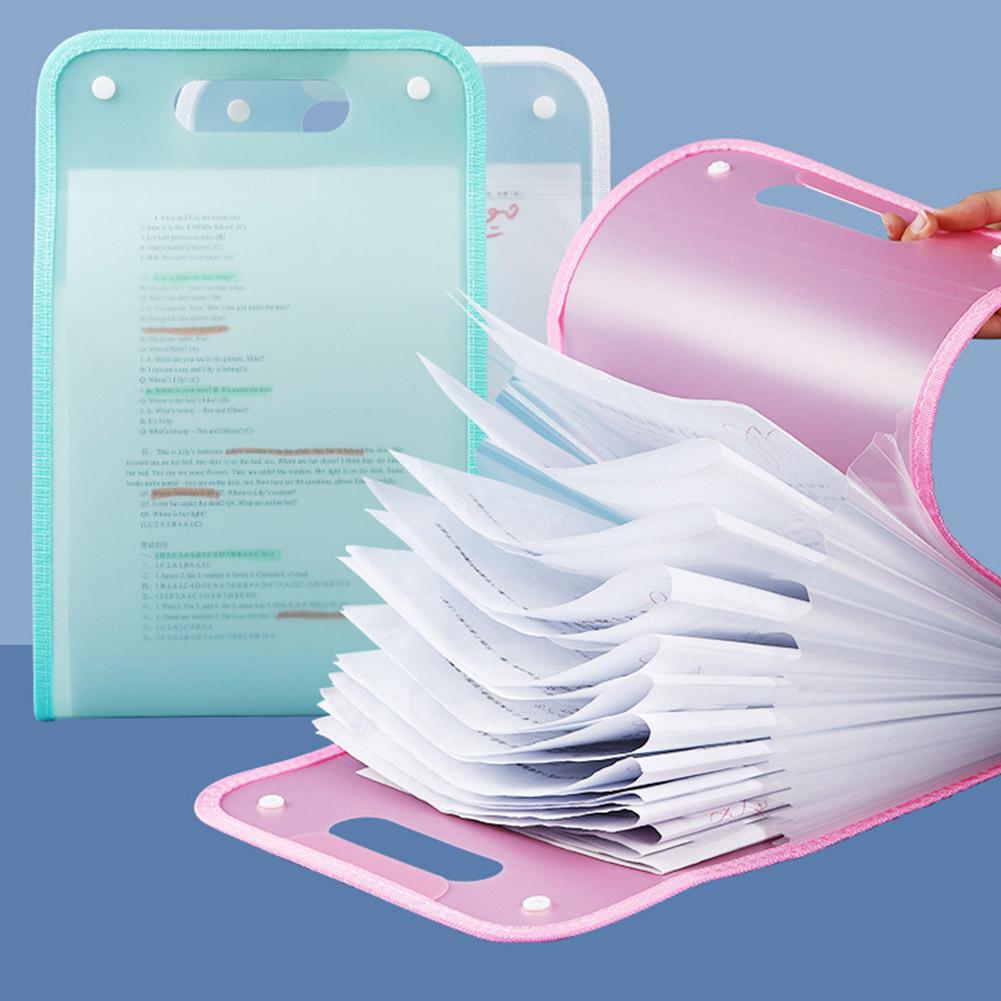 13 포켓 파일 폴더 휴대용 A4 레터 사이즈 마카롱  - Document Organizer Folder 리뷰 및 가격