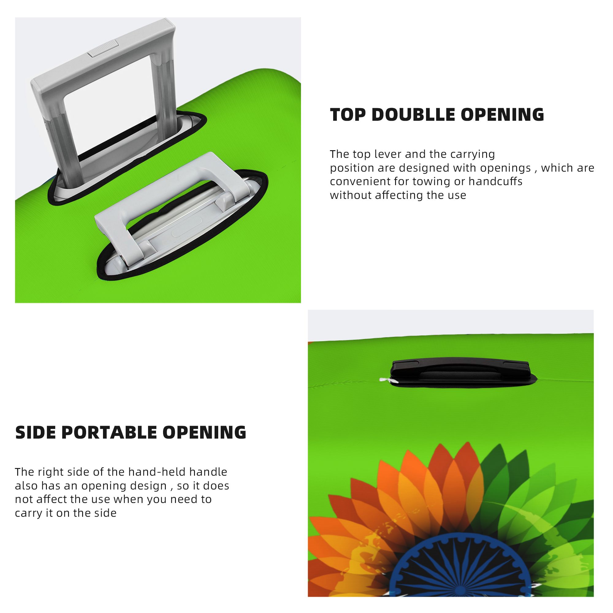 인도 애국 여행 가방 커버 인도 국기 무늬 세탁 가능한 - Travel Accessories India 리뷰 및 가격